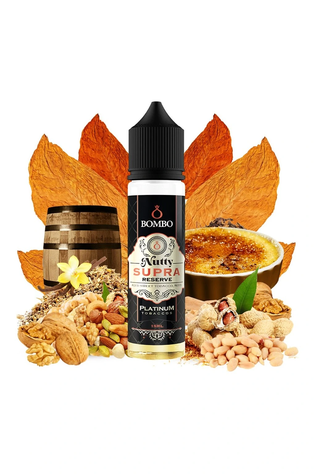 Bombo Platinum Tobaccos Nutty Supra Reserve - 15ml