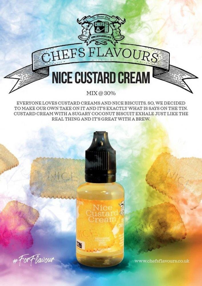 Chefs Flavours - Nice Custard Cream - 30ml