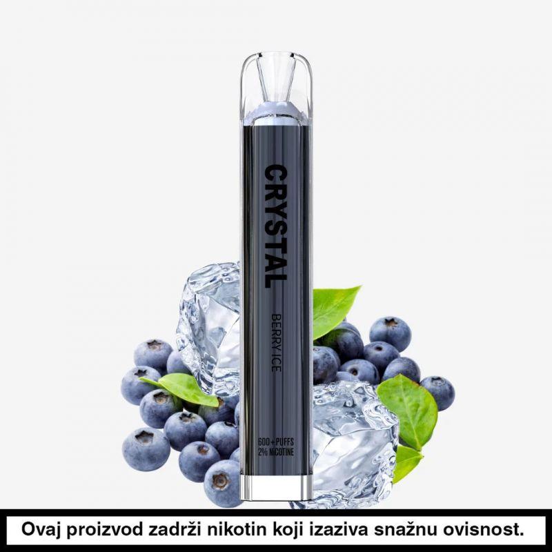 Crystal 600 2% jednokratna e-cigareta Berry Ice