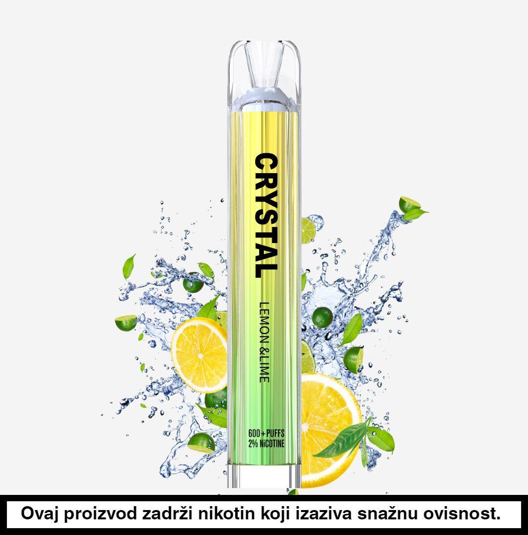 Crystal 600 2% jednokratna e-cigareta Lemon Lime