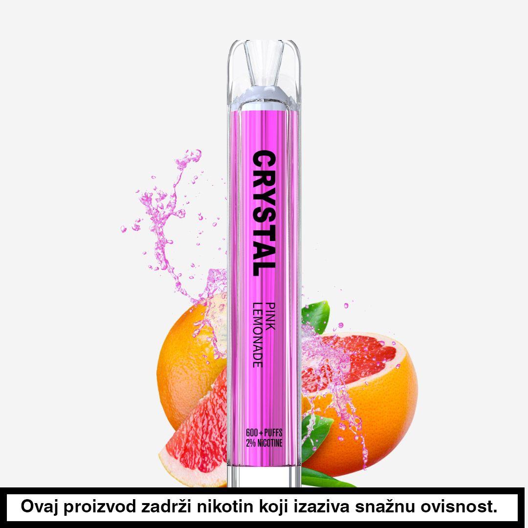 Crystal 600 2% jednokratna e-cigareta Pink Lemonade