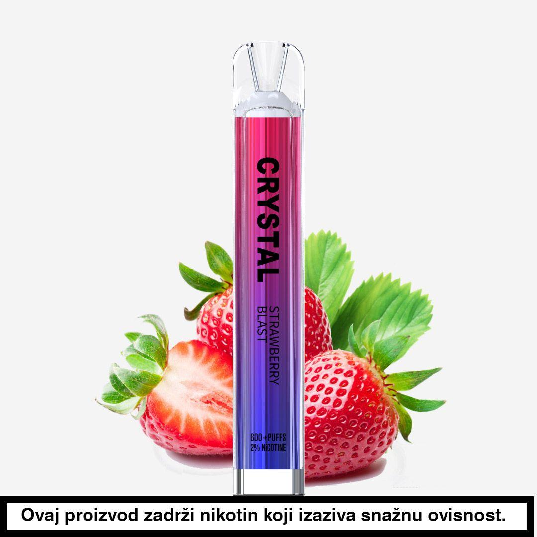 Crystal 600 2% jednokratna e-cigareta Strawberry Blast