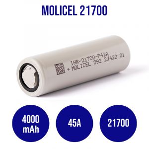 Molicel INR21700-P42A 4000mAh - 45A